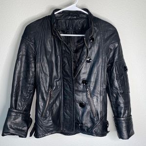 Woman’s Size Small Fani Leather Jacket Black